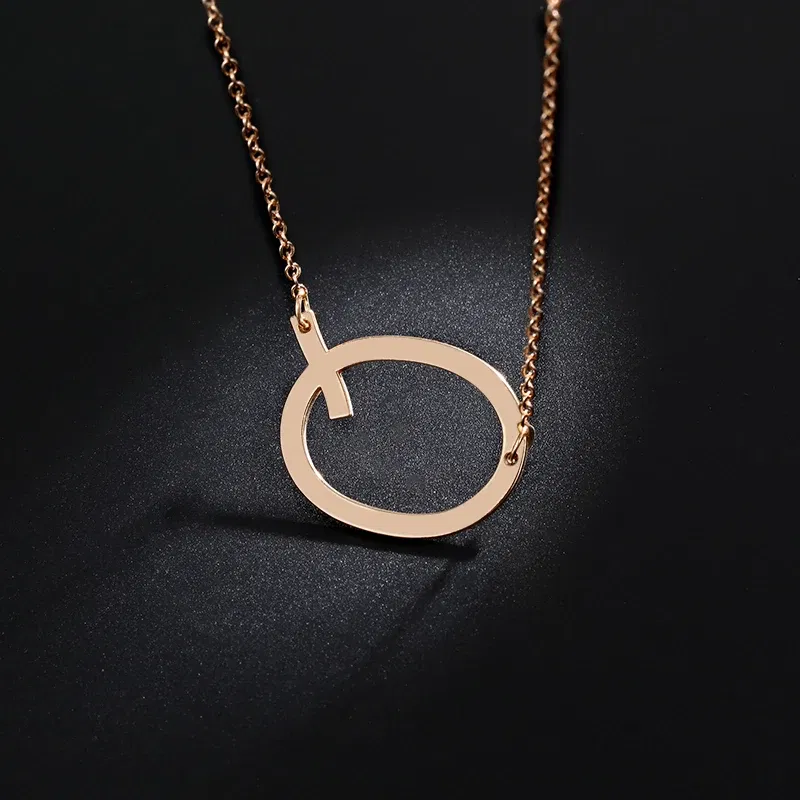 Metal Color: Red - Fashion Metal Necklace Golden Letter Bohemia Simple DIY Romantic Retro Woman's Necklace For Winter Jewelry Gift Free Shipping