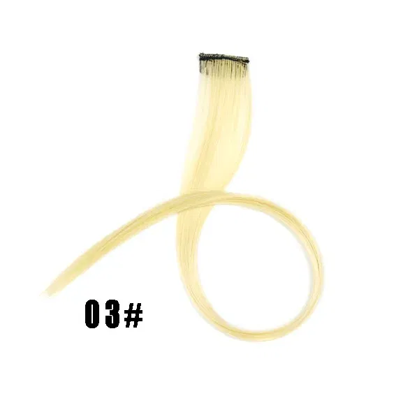 Color: 1B/30HL, Stretched Length: 22inches - Synthetic Clip-in Hair Extensions 22" Long Colorful Straight Hair Pieces Synthetic Hairpieces for Daily Festival Party