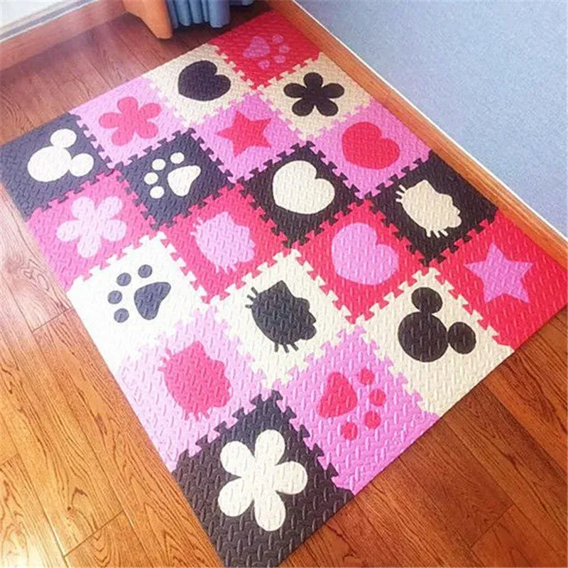 Color: Ivory - Activities Mat for Baby Play Mat 16PCS Play Mats 30x30cm Thick 1cm Game Mats Tatame Play Mat for Baby Playmat Playroom Mat