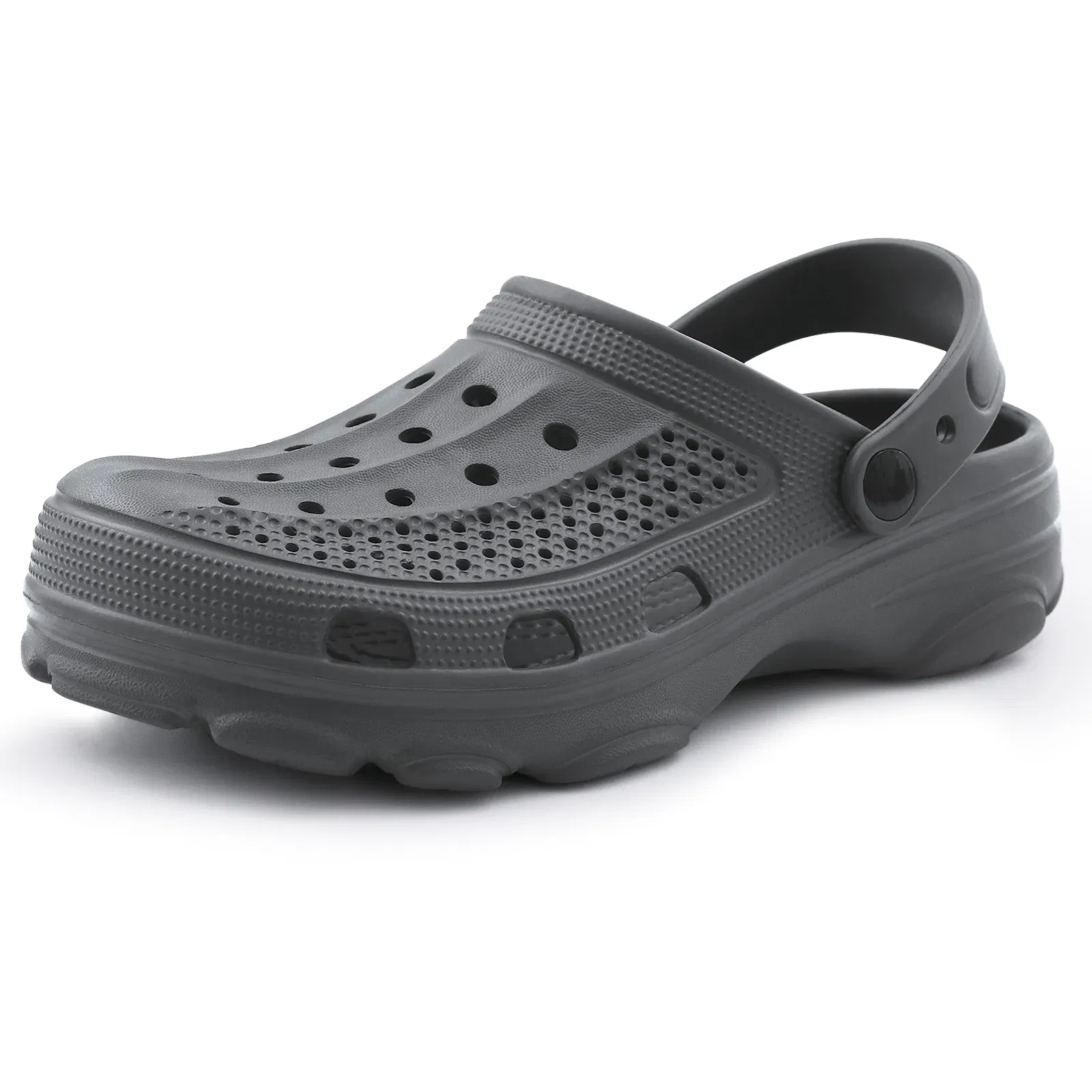 Color: Blue, Shoe Size: 45 - Smile Pop Casual Men Clogs Slippers Band Summer Slippers Outdoor Non-slip Beach Cozy Men Shoes Soft EVA Home Breathable Slippers