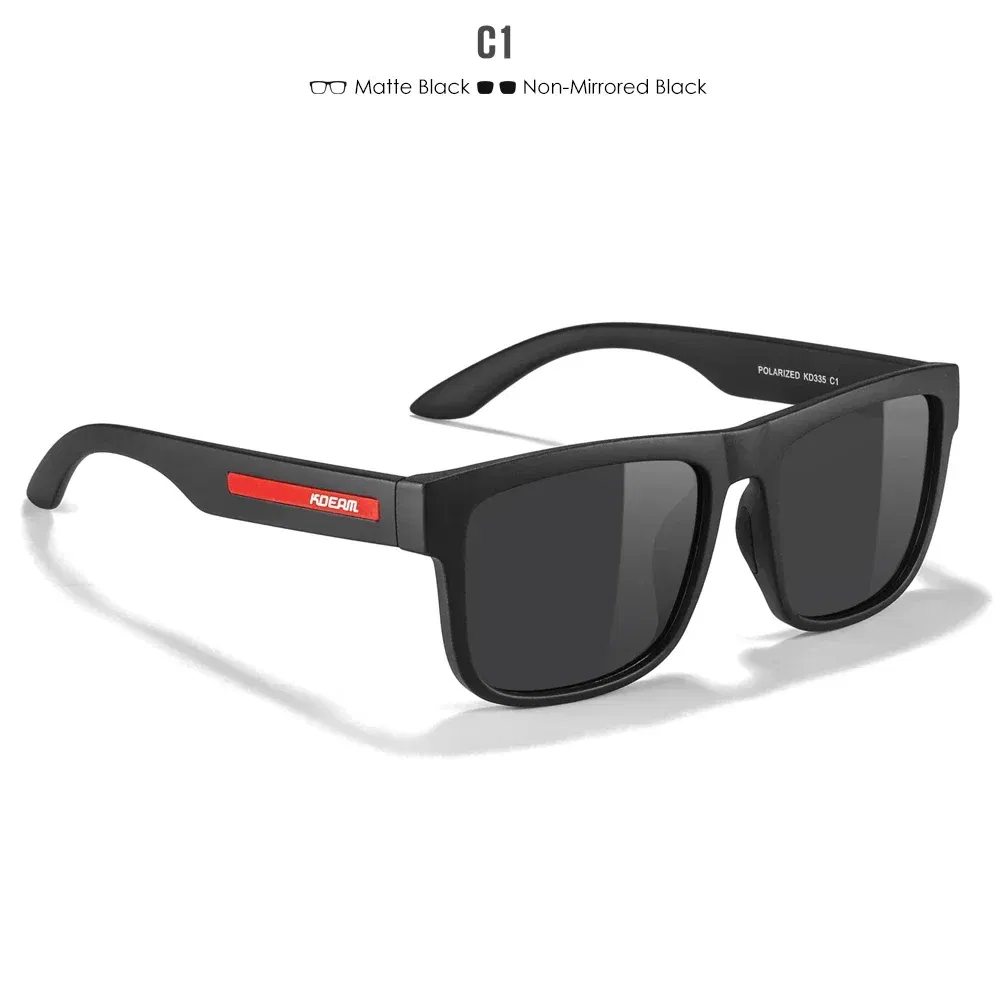 Lenses Color: green, Frame Color: black - 2024 KDEAM New Polarized Sunglasses For Men Women UV400 Protection Lens Driving Fishing Eyewear