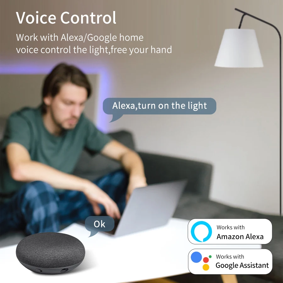 Color: Pink, Size: 4XL - Tuya Smart Wifi Touch Switch Neutral Wire/No Neutral Wire Required US 1/2/3/4 Gang Light Switch For Alexa Google Home Alice