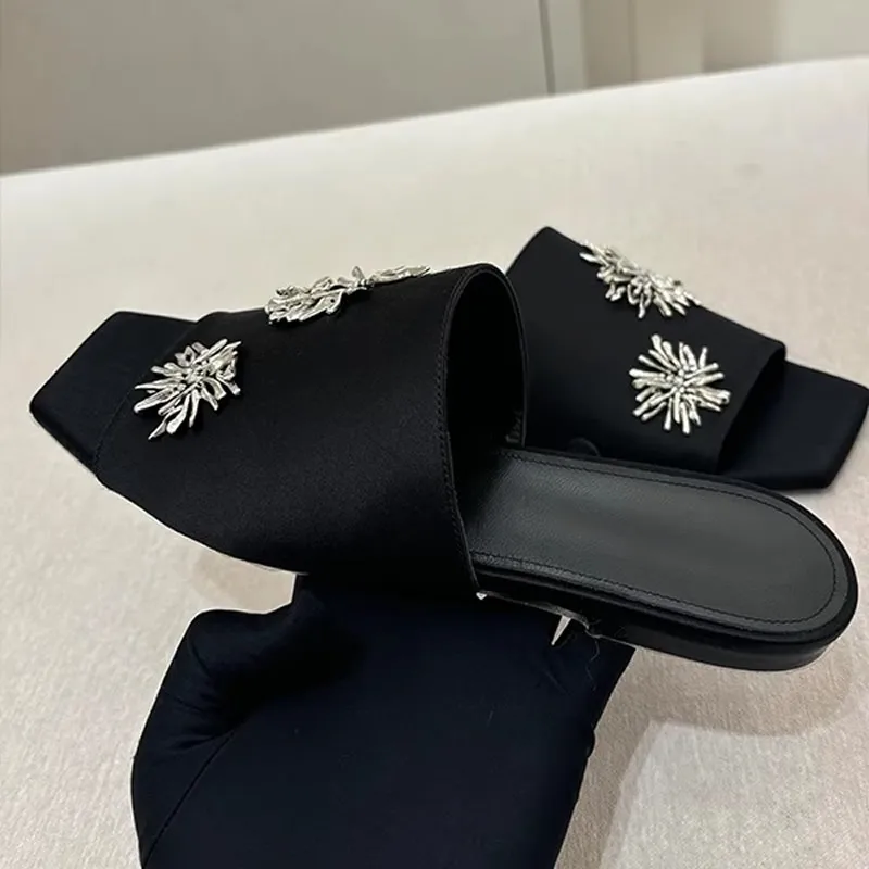 Color: black, Shoe Size: 36 - Women's Summer Shoes Natural Sude Sandals Ladies Genuine Leather Green Black Sandals Fashion Women's Shoes Outer Wear Slippers