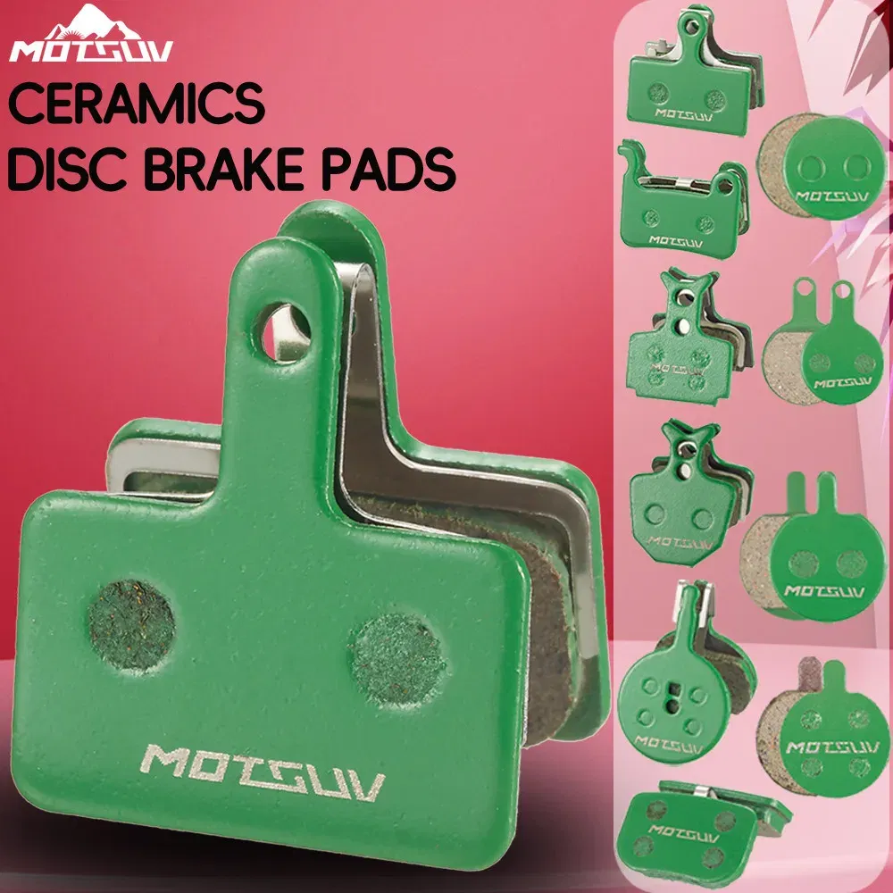 Color: Light Yellow - MOTSUV Bicycle Ceramics Hydraulic Disc Brake Pads For AVID SHIMANO HAYES SRAM MAGURA FORMULA HOPE Cycling MTB Bike Bicycle Parts