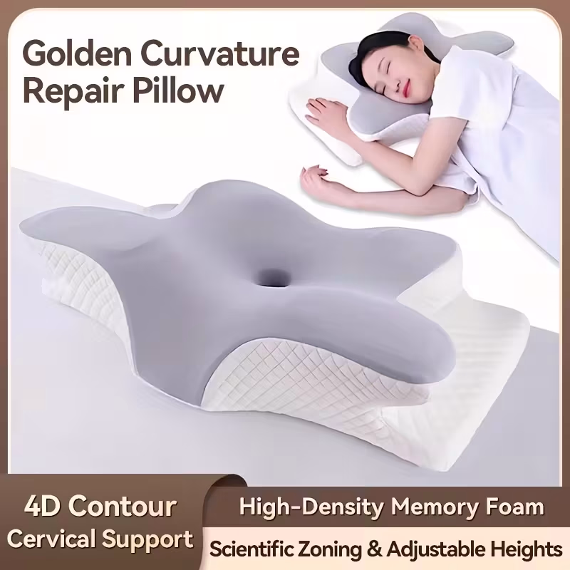 WKEFF A Butterfly-Shaped Memory Foam Pillow – Ergonomically Designed for Neck, Slow Rebound, Relaxing Sleep Neck Pillow
