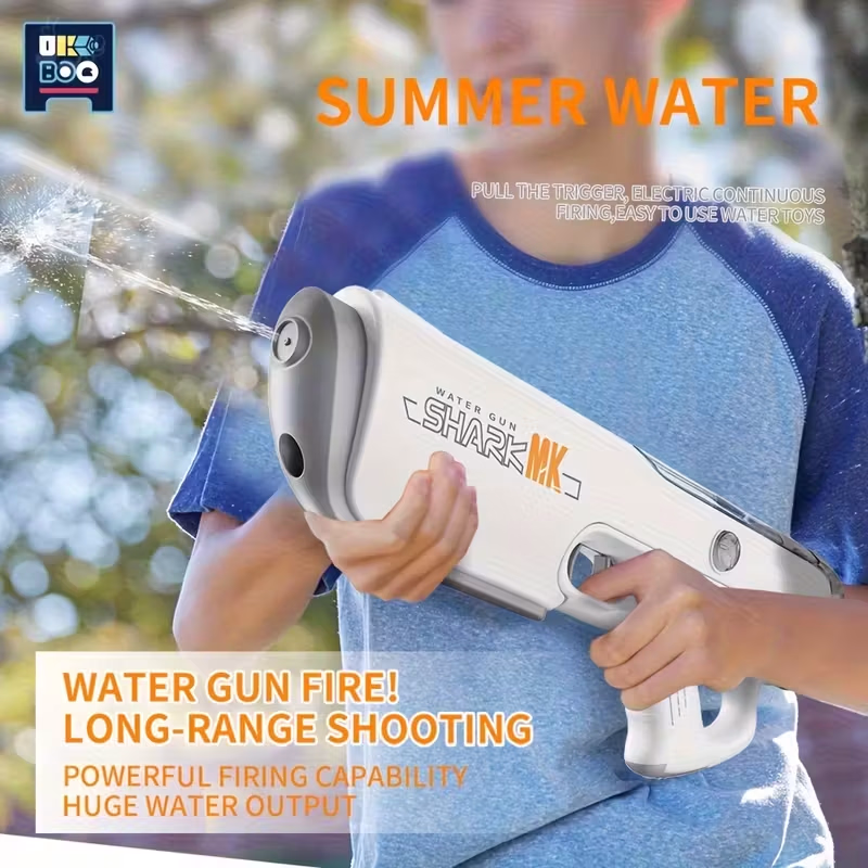 UKBOO Electric Water Gun Toy – Large-Capacity Water Blaster with Low Voltage Operation for Pool, Beach, and Backyard Shooting