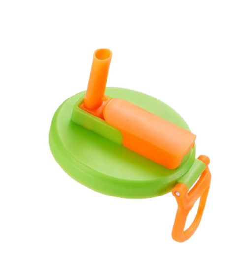 Can Cap with Integrated Straw