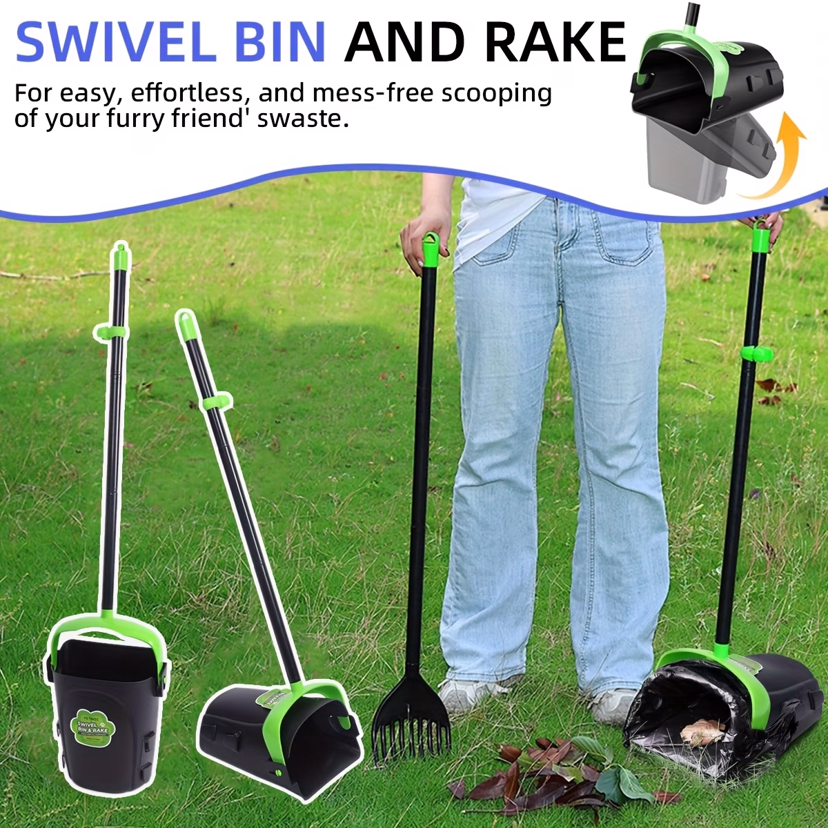 SUPET Durable Pet Dog Waste Cleaning Kit – Leak-Proof, Easy to Install, Convenient to Replace