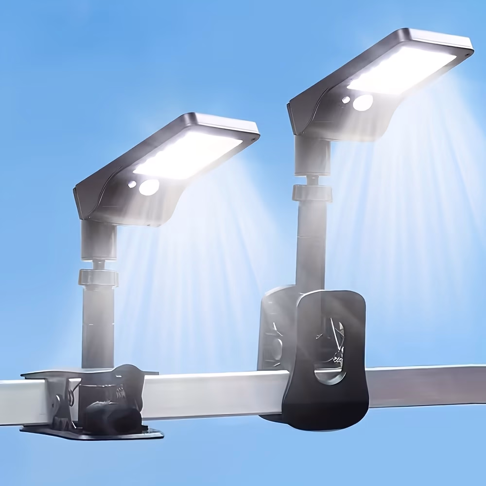 LiHangStar™ 2pcs Solar Outdoor Lights Clip-On Solar Lights with Motion Sensor