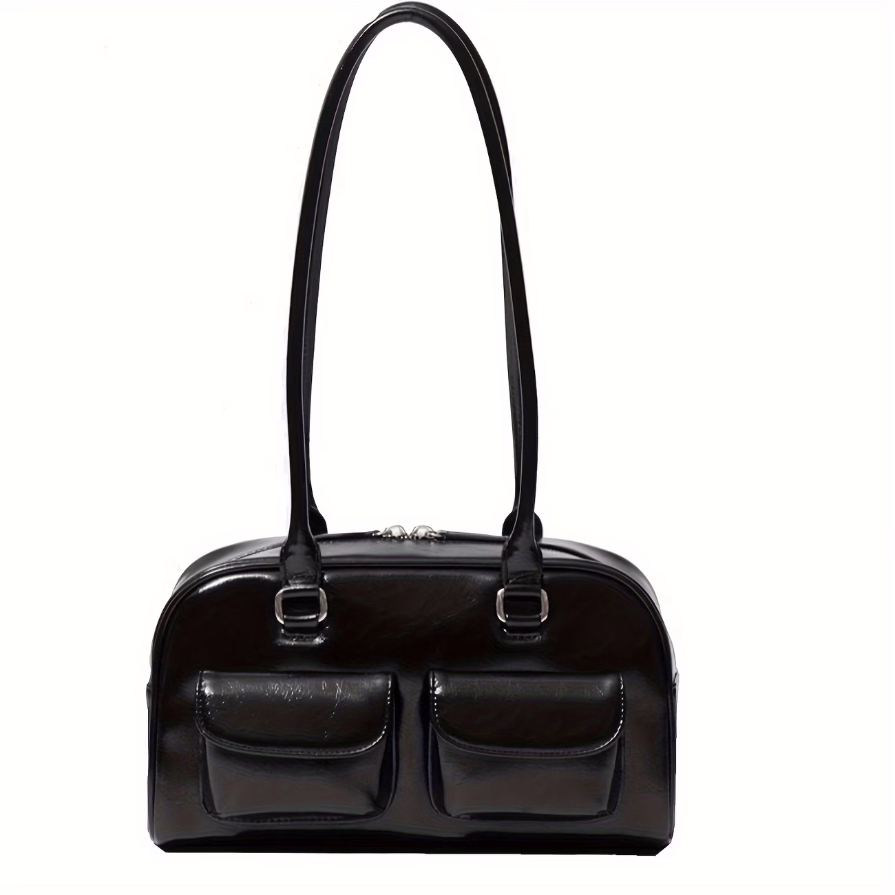 Lucky Hour™ Fashion Women’s Single Shoulder Bag Body Bag Handbag Multi-Pocket Bowling Bag
