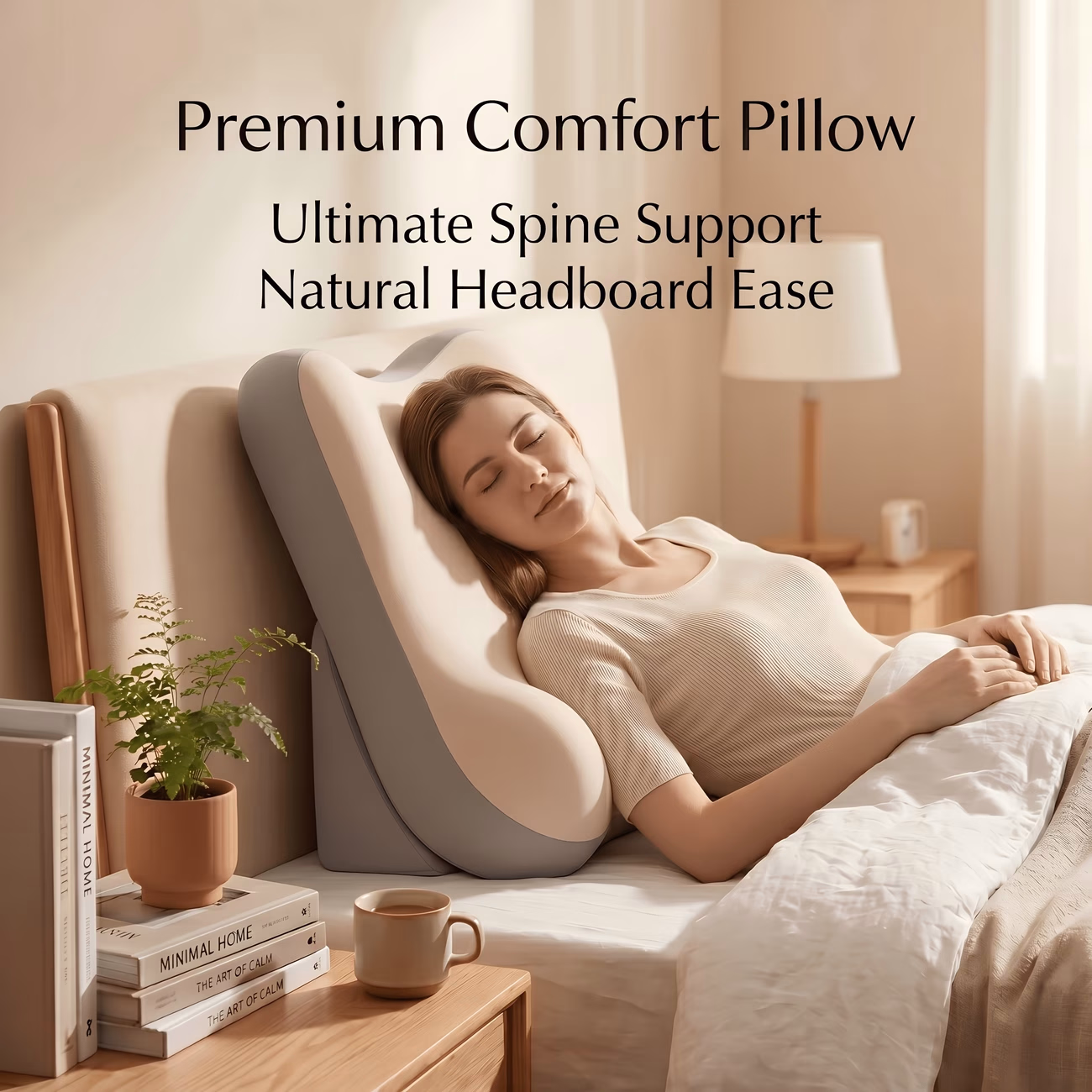 WKEFF Multifunctional Memory Foam Pillow – Ergonomic Pillow for Sleep, Neck, and Acid Reflux Relief