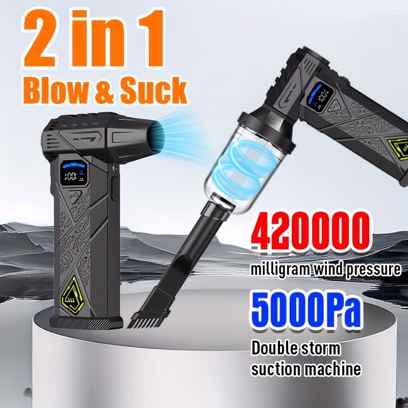 ABUDODO Turbo Jet Fan and Blower – Personal Cooling Fan with High-Speed Brushless Motor