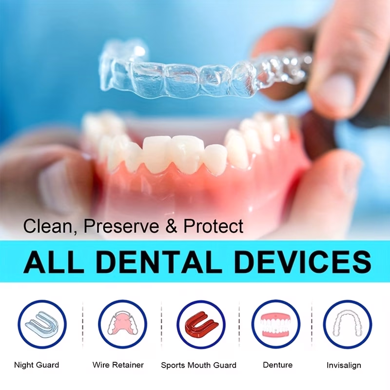 NIKDAS 90pcs Denture Cleaning Tablets – Retainer, Mouth Guard, and Night Guard Cleaner