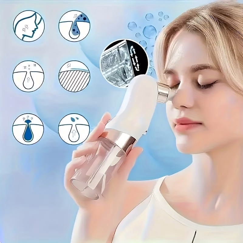SKRVLOGO 6-In-1 Electric Blackhead Remover – USB Rechargeable Facial Cleansing and Pore Suction Device