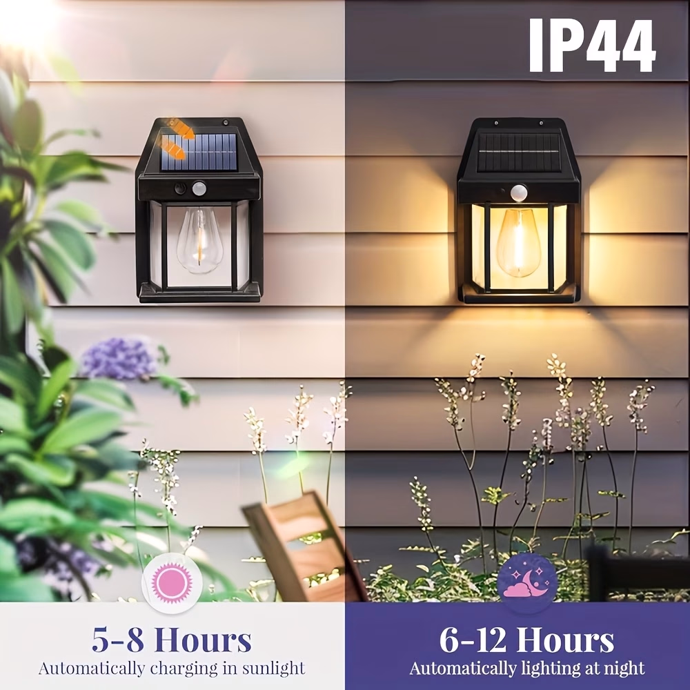 LiHangStar™ Set of 8 Intelligent Solar Wall Lamps – Motion Detection for Outdoor Spaces
