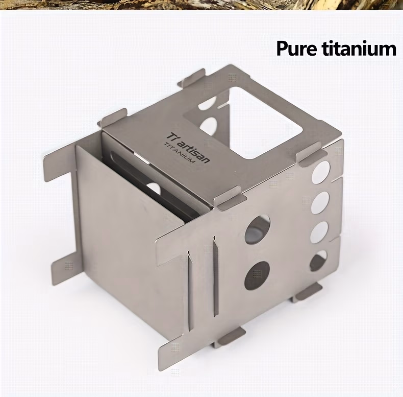 Tiartisan™ Pure Titanium Camping Stove – Lightweight and Portable Foldable Wood-Burning Stove
