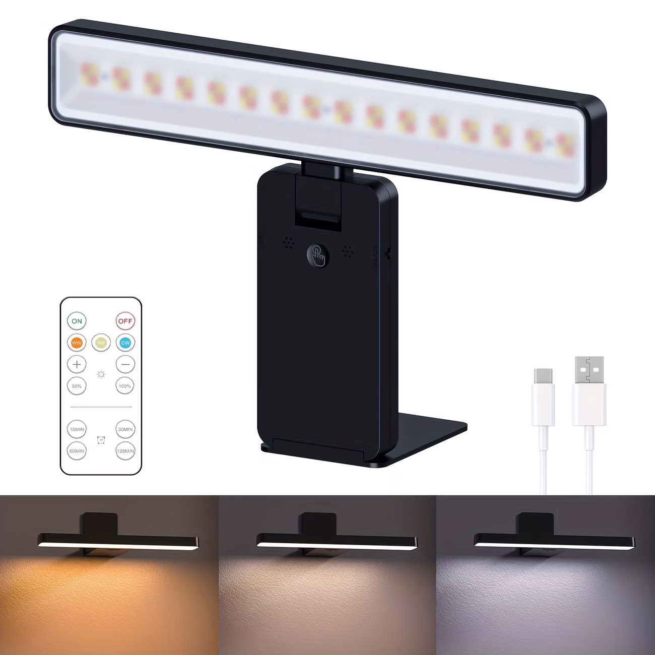 AIBOO LED Remote Control Art Light – Adjustable CCT 3-Color LED Photo and Mural Lighting