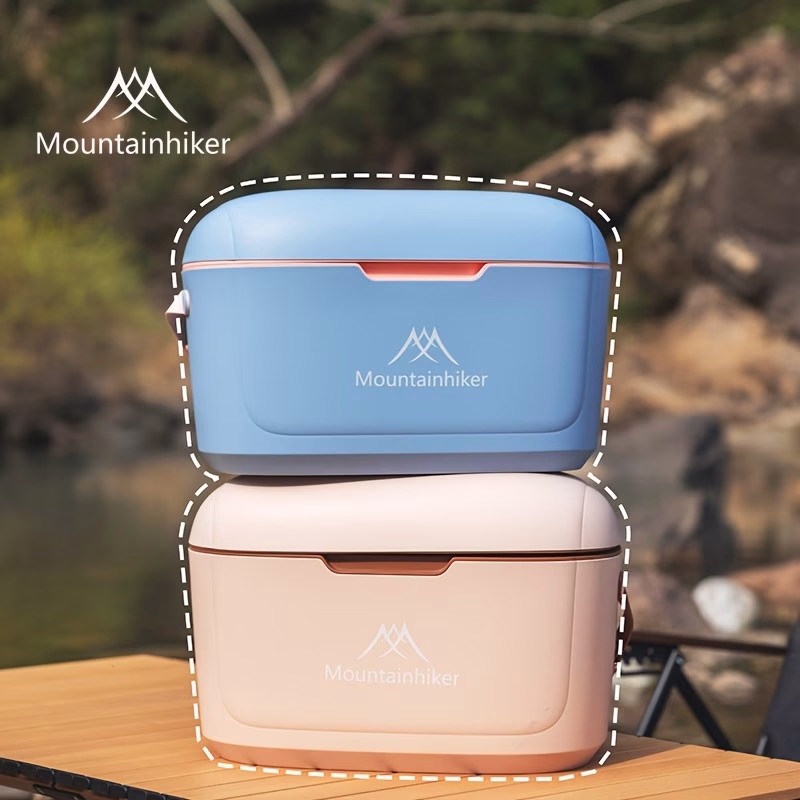 MOUNTAINHIKER Outdoor Ice Bucket Macaron Insulation Box – 20L Large Capacity Camping and Picnic Storage Box