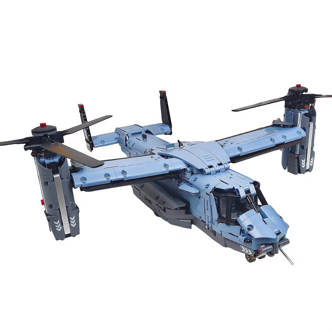 UKBOO 1486pcs Dynamic Tilt-Rotor Fish Eagle Fighter Jet Model Kit