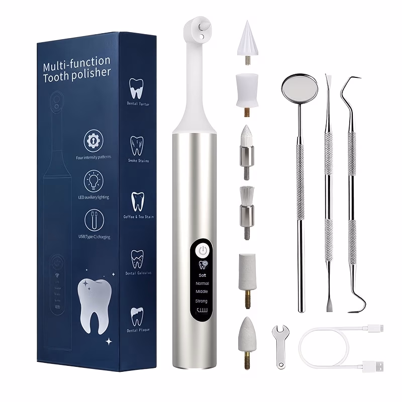 NIKDAS Multifunctional Teeth Polishing Machine – Smart Dental Cleaner with 4 Modes and 6 Cleaning Heads