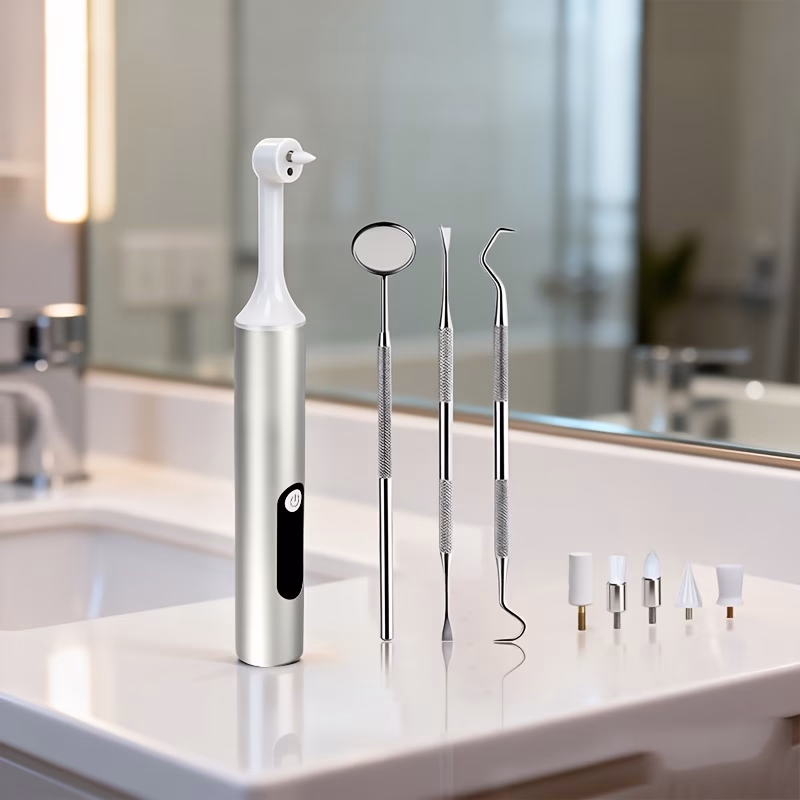 NIKDAS Multifunctional Teeth Polishing Machine – Smart Dental Cleaner with 4 Modes and 6 Cleaning Heads