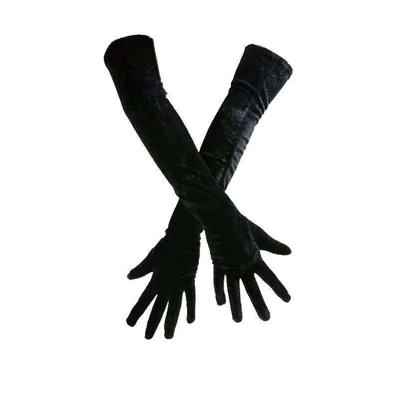 Long Black Gloves