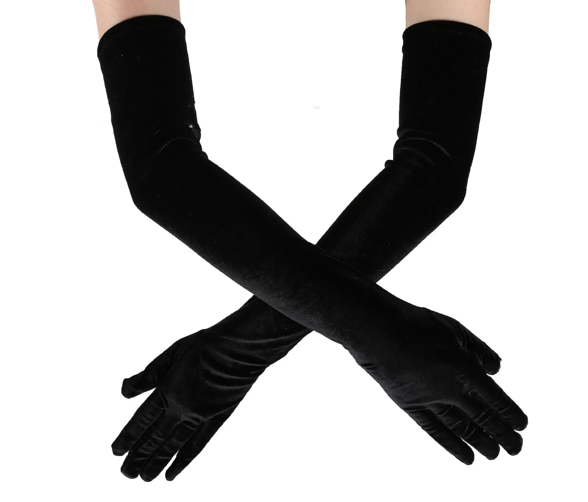 Long Black Gloves