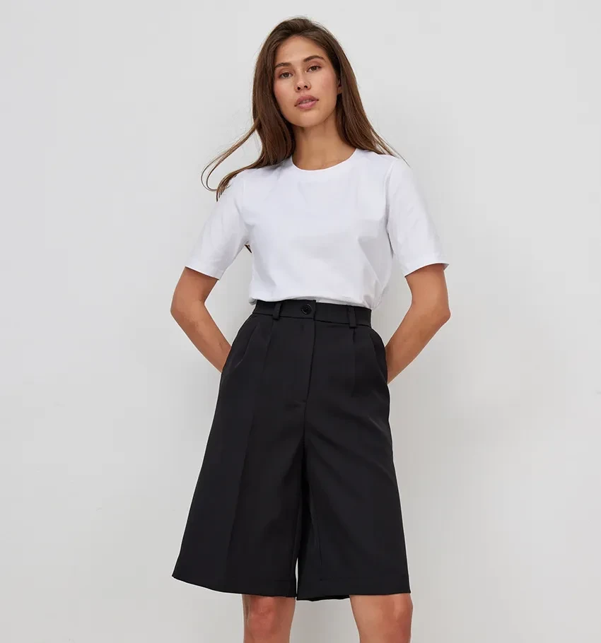 Long Black Shorts