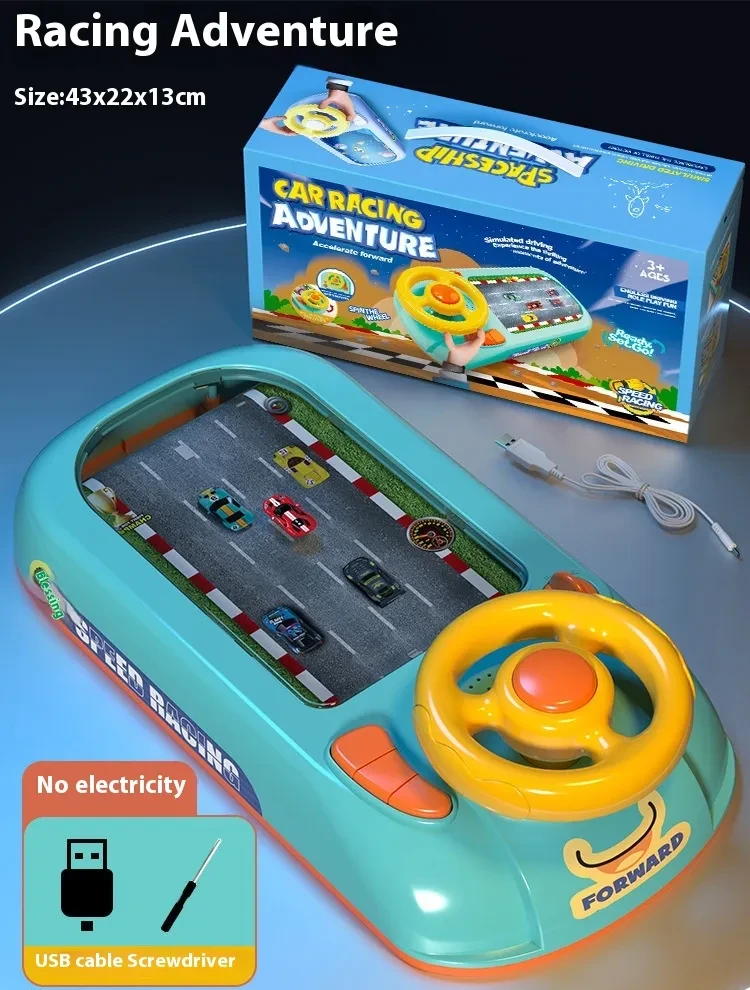 Mini Pilot Pro™ Kids Steering Wheel Racing Game Toy - Experiencing the Thrill of Driving for the First Time!