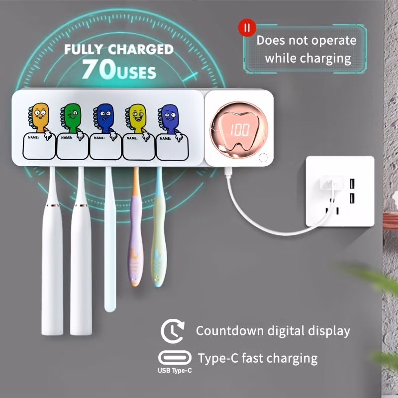 NIKDAS Smart Toothbrush Sterilizer – Clean, Organized, and Hygienic Toothbrush Storage