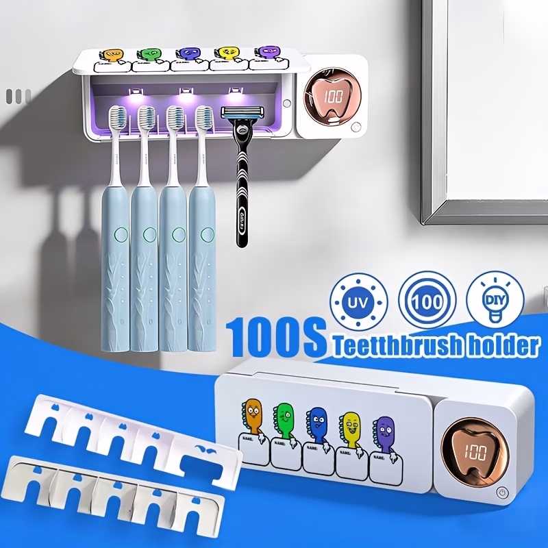 NIKDAS Smart Toothbrush Sterilizer – Clean, Organized, and Hygienic Toothbrush Storage