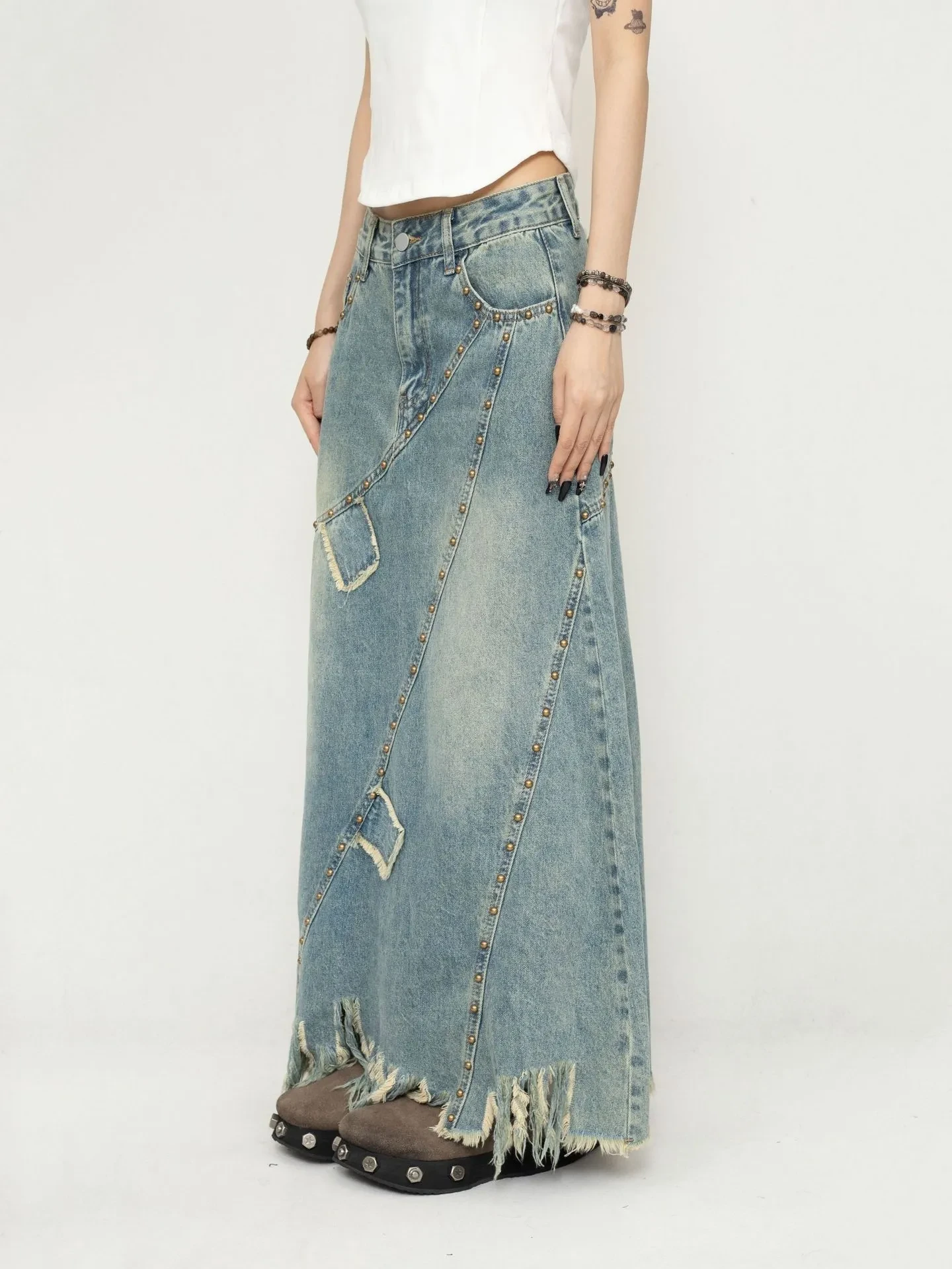 Long Denim Skirt NZ