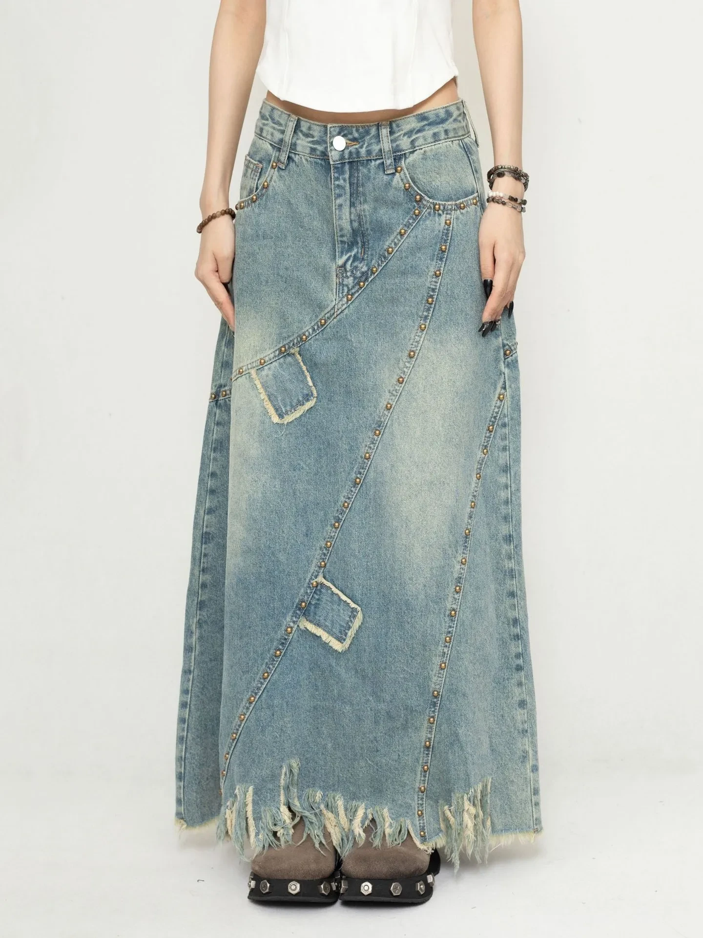 Long Denim Skirt NZ