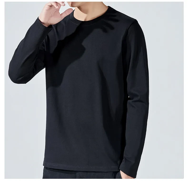 Long Sleeve Black Tee Mens