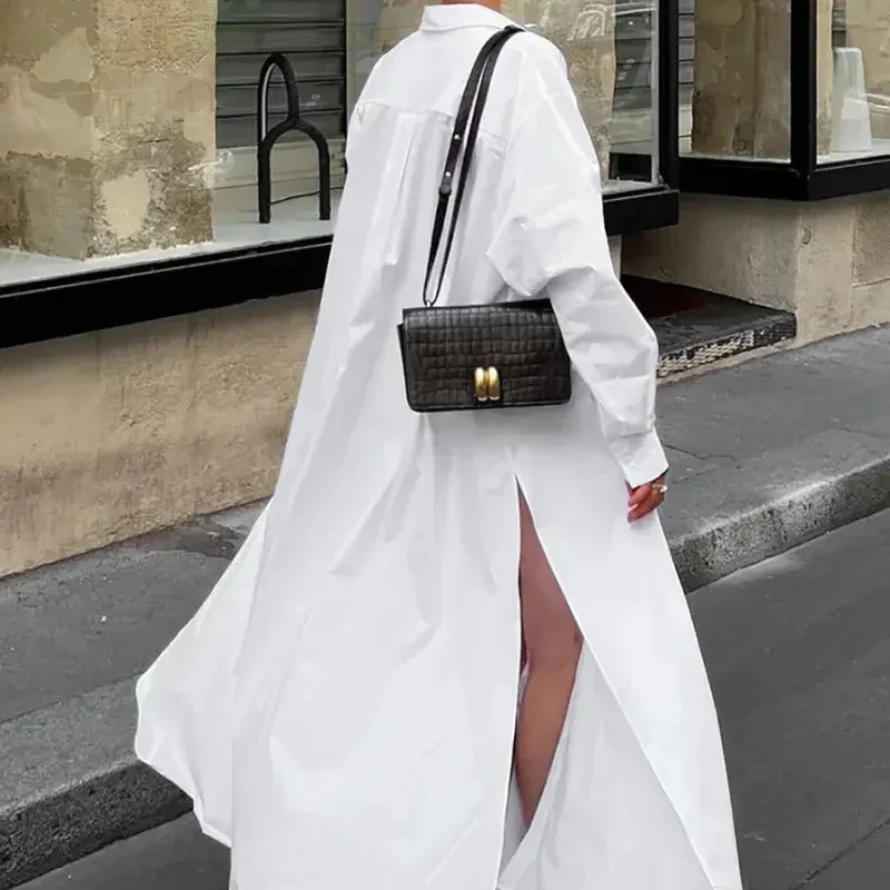 Long Sleeve Long Shirt Dress