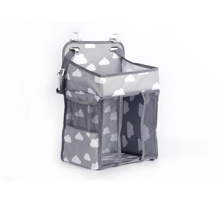Hanging Diaper Storage Bag for Crib - Convenient Baby Organizer with Multiple Pockets