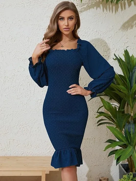 Long Sleeve Midi Dress NZ