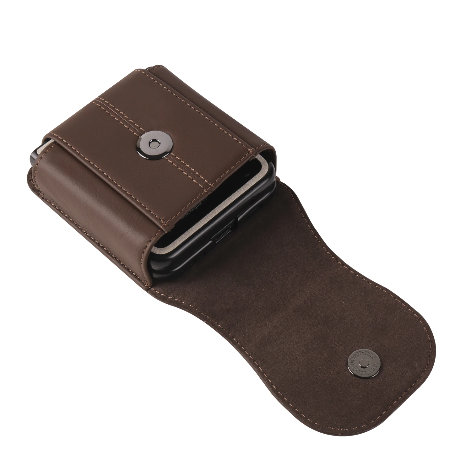 Color: Beige, Ships From: CHINA, Material: CANVAS - Cow Leather Belt Clip Case Holster Pouch For Samsung Galaxy Z Flip 6 5 4 3,Moto Razr 50 40 Ultra,Huawei P50 Pocket S Waist Bag