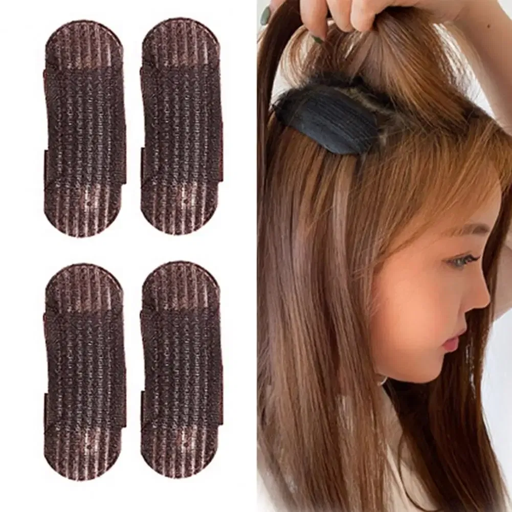 Color: black, Size: XXL - 4 Pcs Hair Volumizing Clips Good Fluffy Breathable Increase Hair Volume Invisible DIY Puffy Hair Non-electric Daily Styling Tool