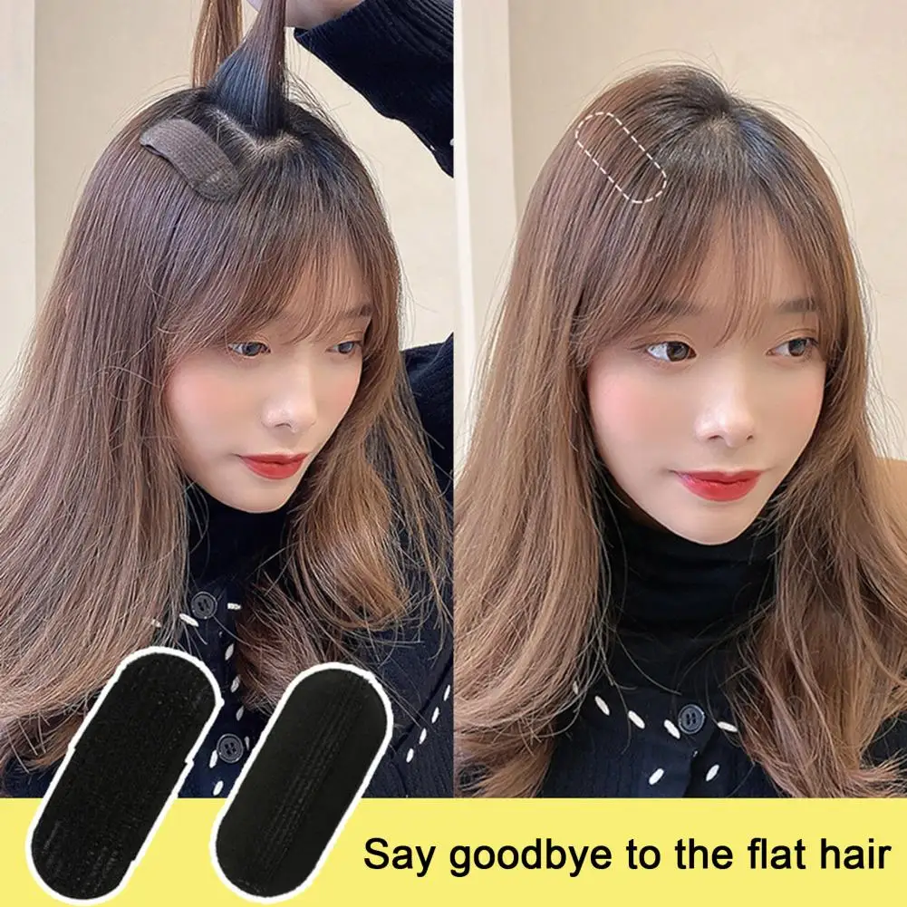 Color: black, Size: XXL - 4 Pcs Hair Volumizing Clips Good Fluffy Breathable Increase Hair Volume Invisible DIY Puffy Hair Non-electric Daily Styling Tool
