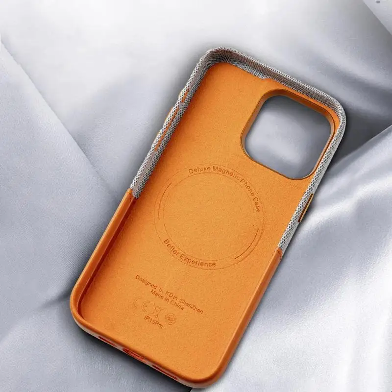 Color: Black, Material: NEOPRENE - Card Holder MagSafe Leather Phone Case For iPhone 15 14Pro Max 13 14 Pro 12 Pocket Wireless Charging Alloy Lens Hit Color Cover