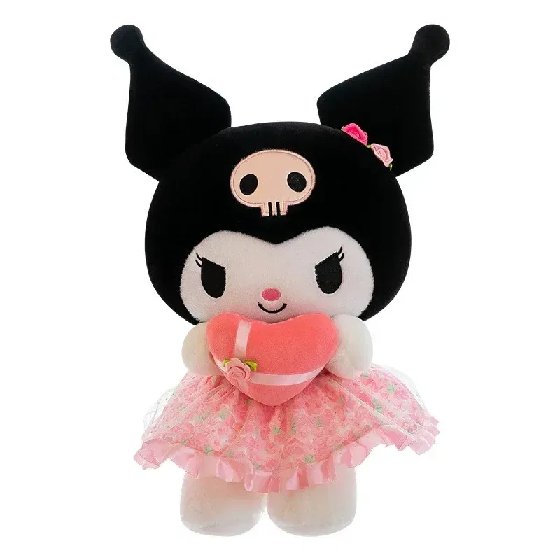 Color: green - Sanrio Kuromi Plush Toy30cm Cinnamoroll Melody Stuffed Doll Comfortable And Soft Plush Toy Valentine's Day Child Birthday Gift