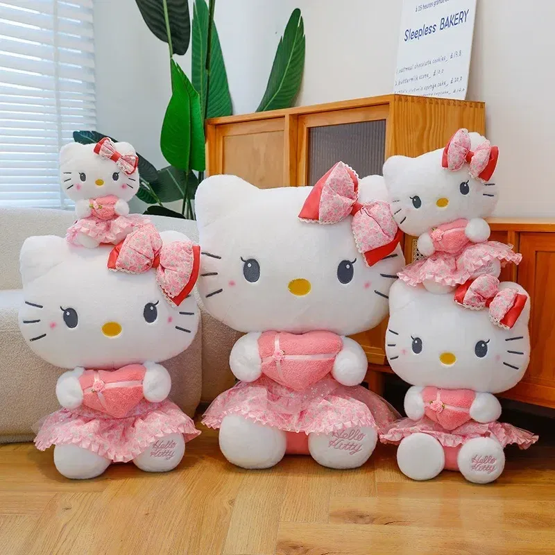 Color: green - Sanrio Kuromi Plush Toy30cm Cinnamoroll Melody Stuffed Doll Comfortable And Soft Plush Toy Valentine's Day Child Birthday Gift