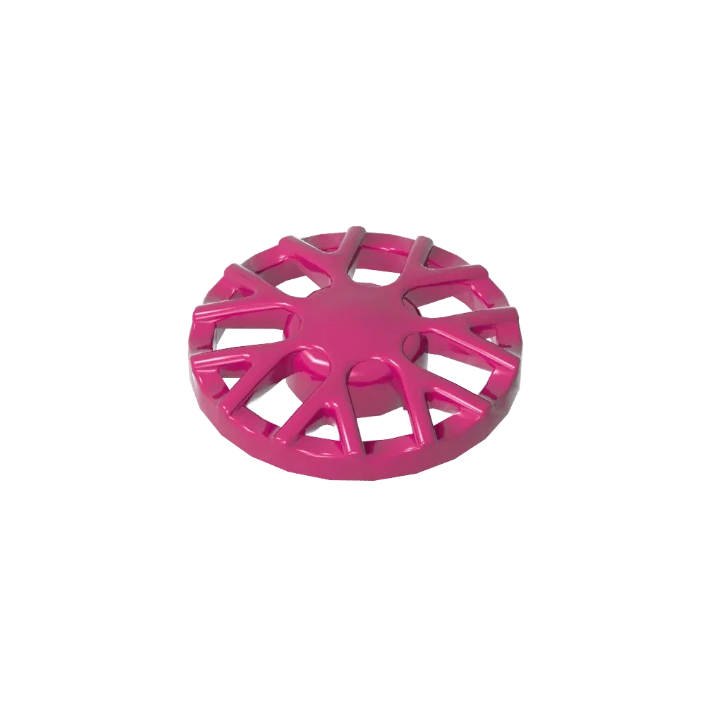Color: wood - Gobricks GDS-21261 Wheel Cover 7 Spoke Y Shape - for Wheel 18976 compatible with lego 18979B Assembles Building Blocks