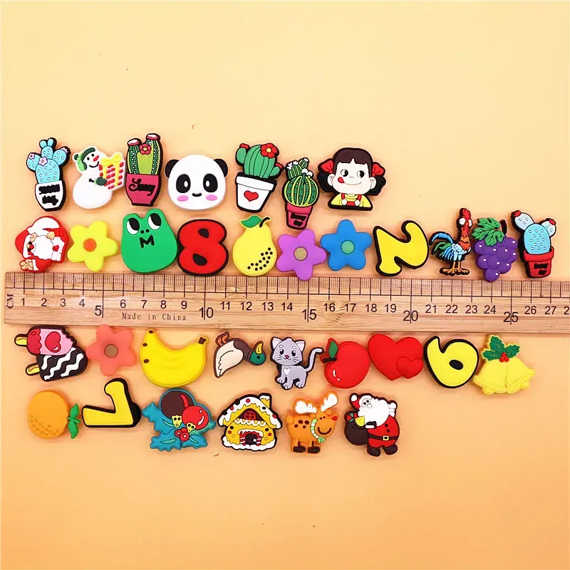 Color: Beige, Ships From: CHINA - 1pcs Christmas Collection PVC Shoe Charms Lovely Animals Garden Shoes Upper Decorations Clogs Pins Unisex Fun Gifts