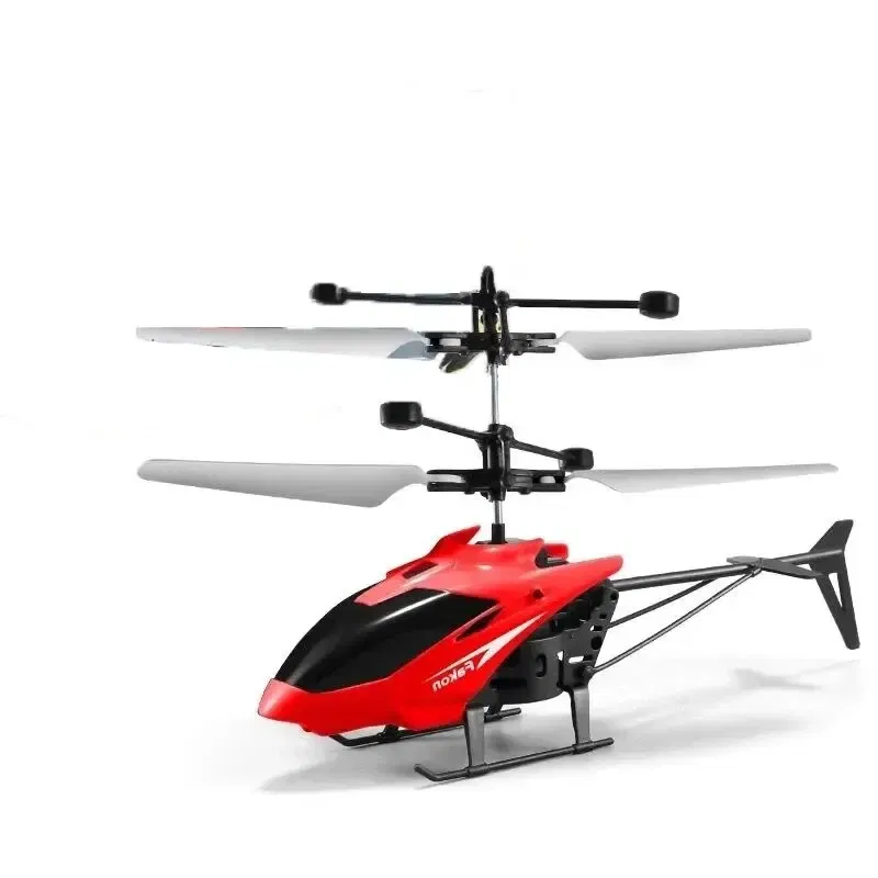 Color: Blue - Induction Hovering Safe Fall-resistant Mini Helicopters Toys Rechargeable RC Helicopters Drone Toys Children's Gifts