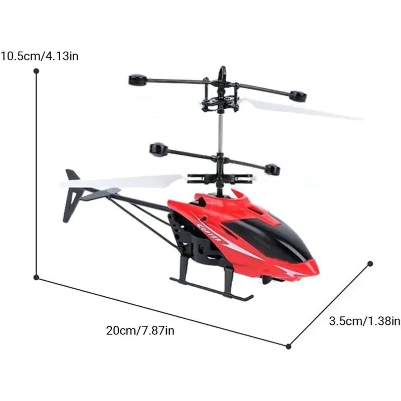 Color: Blue - Induction Hovering Safe Fall-resistant Mini Helicopters Toys Rechargeable RC Helicopters Drone Toys Children's Gifts