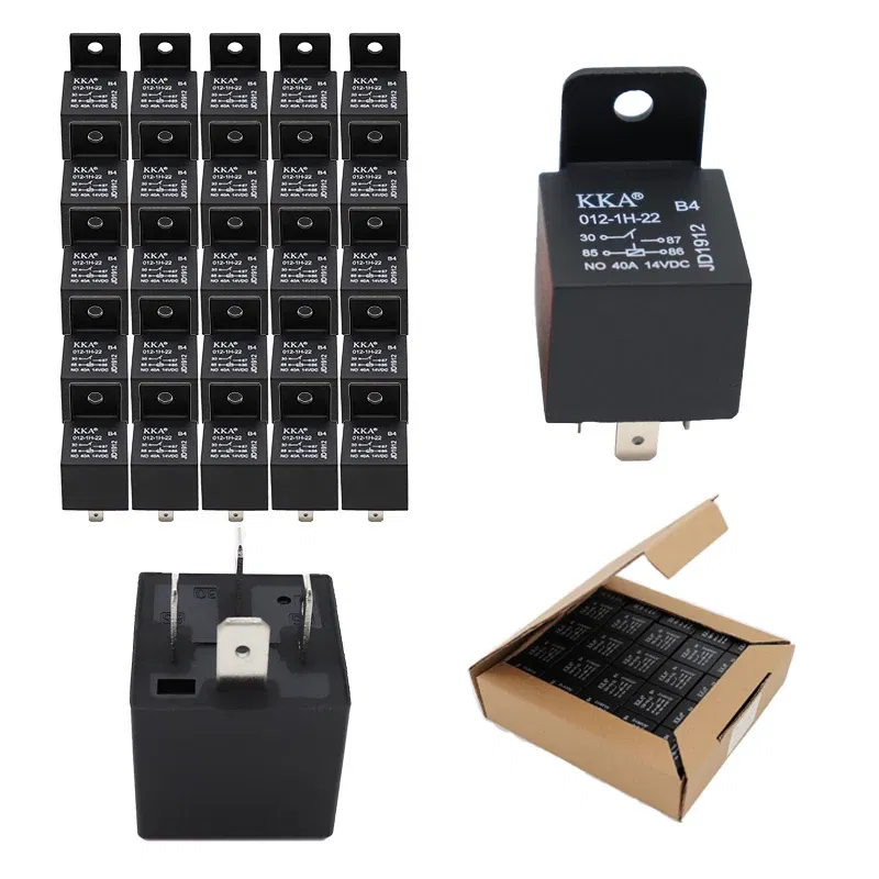 Color: Blue - [25pcs/Box] DC 12V-24v 4 Pin Automotive Car Auto Relay High-quality auto Relay with PA66 bracket