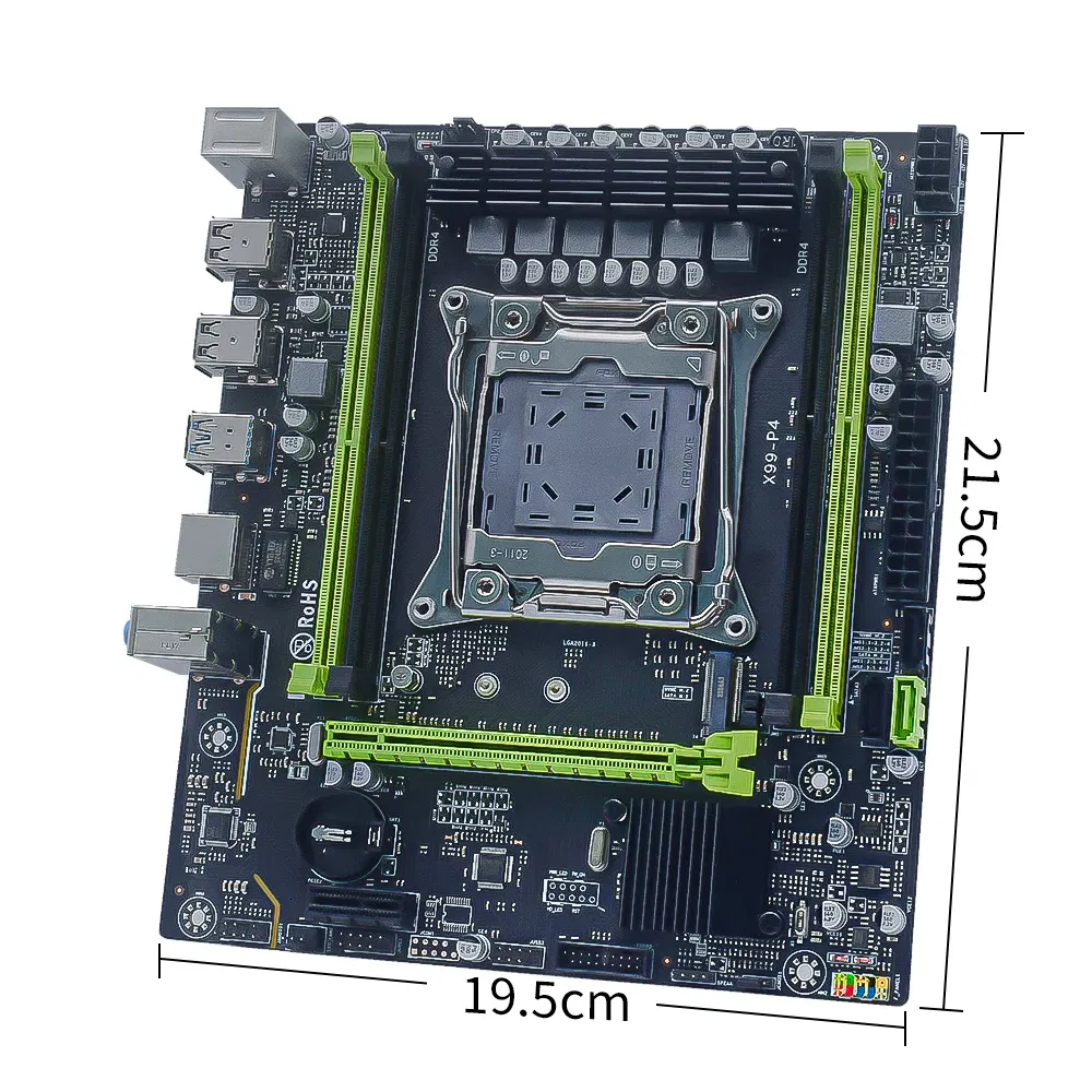 Bundle: Motherboard+CPU+RAM - MUCAI X99 P4 Motherboard LGA 2011-3 Kit Set With DDR4 16GB(2*8GB) 2666MHz RAM Memory And Intel Xeon E5 2680 V3 CPU Processor