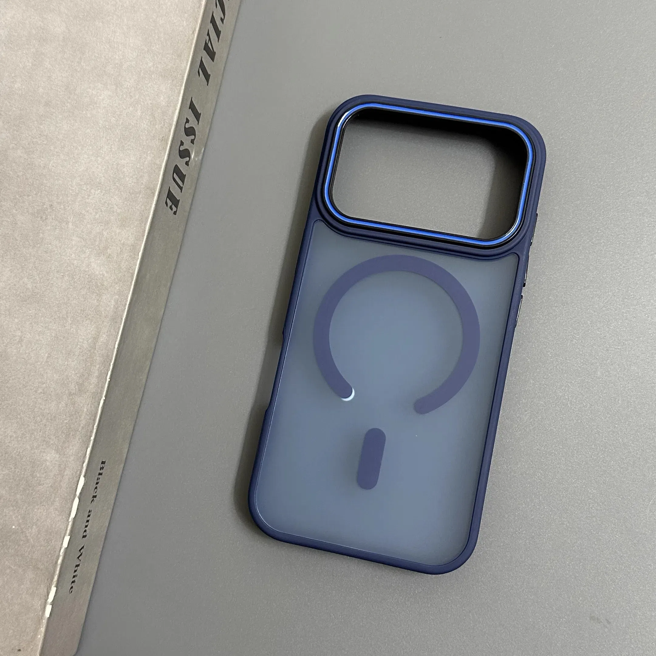Color: Blue, Compatibility by Model: iPhone 14 Pro - Wireless Charging Matte Magnetic Case for iPhone 17 16 ProMax 15 14 Plus 13 12 11 17 Air Anti Fall Bumper Translucent TPU Cover